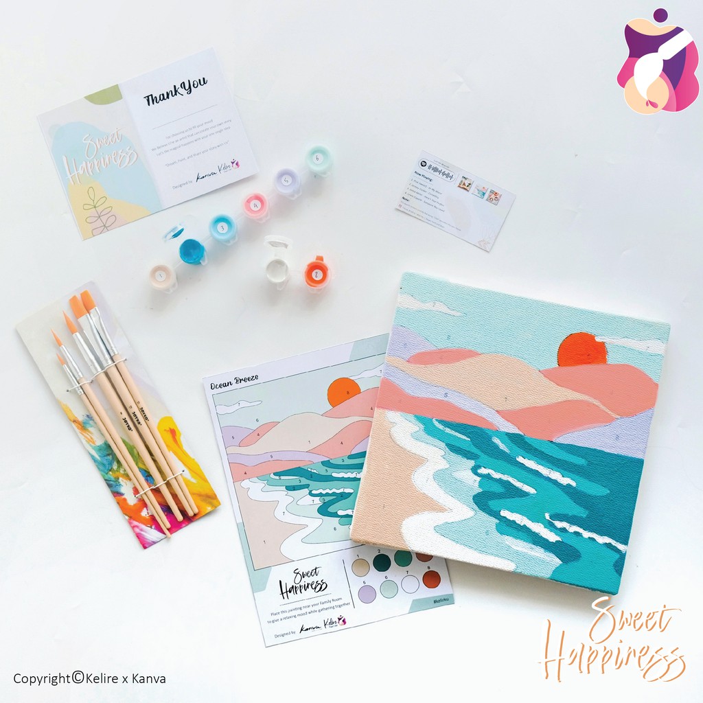 

Lukisan DIY Paint by Number Kit Ocean Breeze