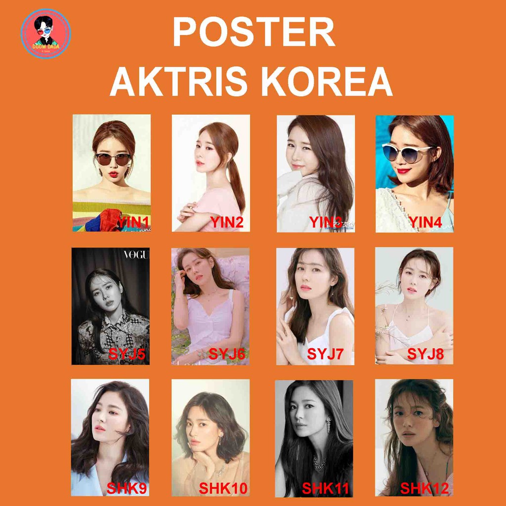 Poster SON YE JIN / Poster SONG HYE KYO / Poster YOO IN NA / Poster Aktris Korea
