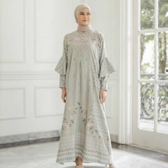 GAUDY DRESS SAGE XL BY GEULIS GEULIS.ID