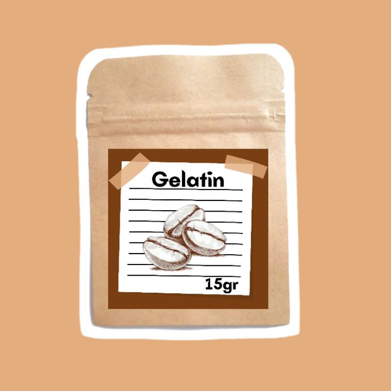 15 GRAM MASKER KOMEDO GELATIN  HALAL MUI ORIGINAL-G  Coffee