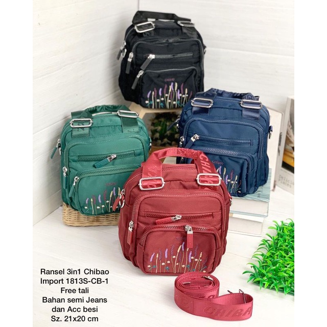Ransel 3in1 Chibao Import 1813S-CB-1