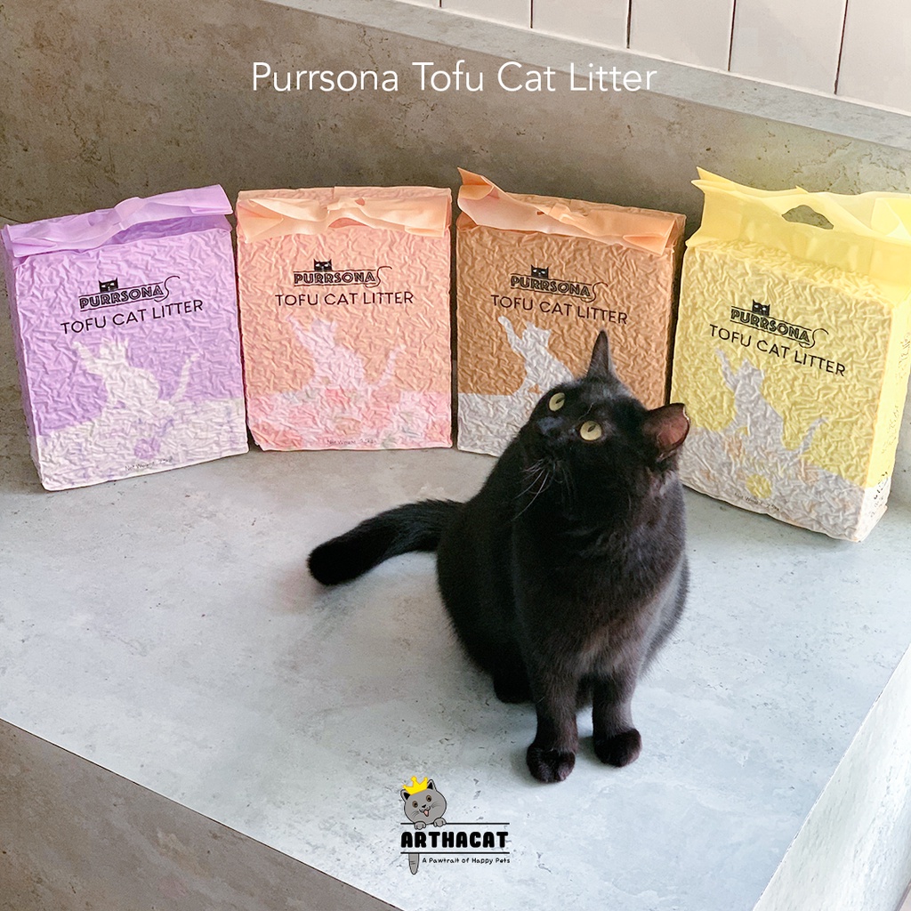 Purrsona - Premium Tofu Cat Litter - Pasir Kucing Gumpal Soya
