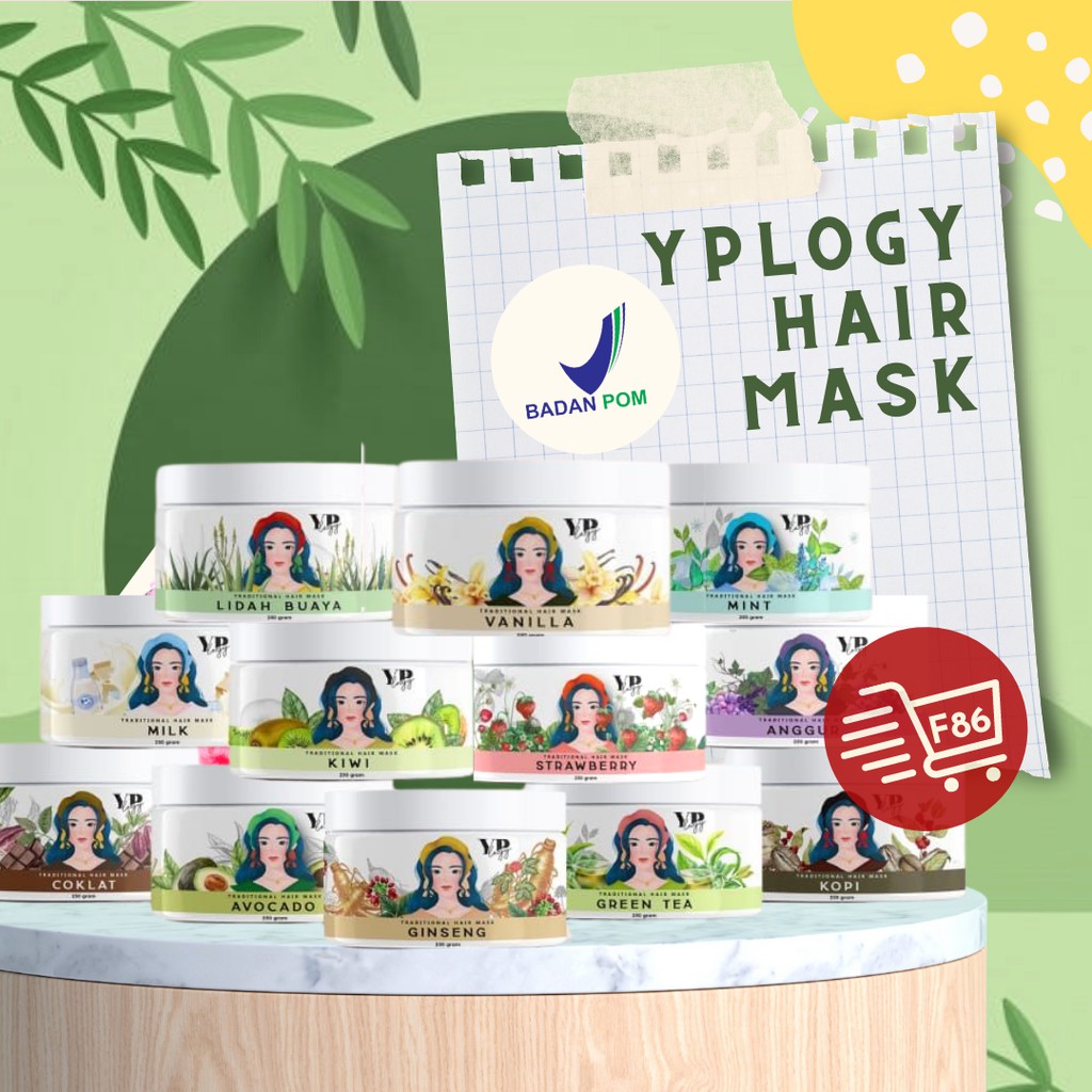 F86 YPLOGY PAKET BUNDLING PERAWATAN RAMBUT SERUM HAIR TONIC MASKER