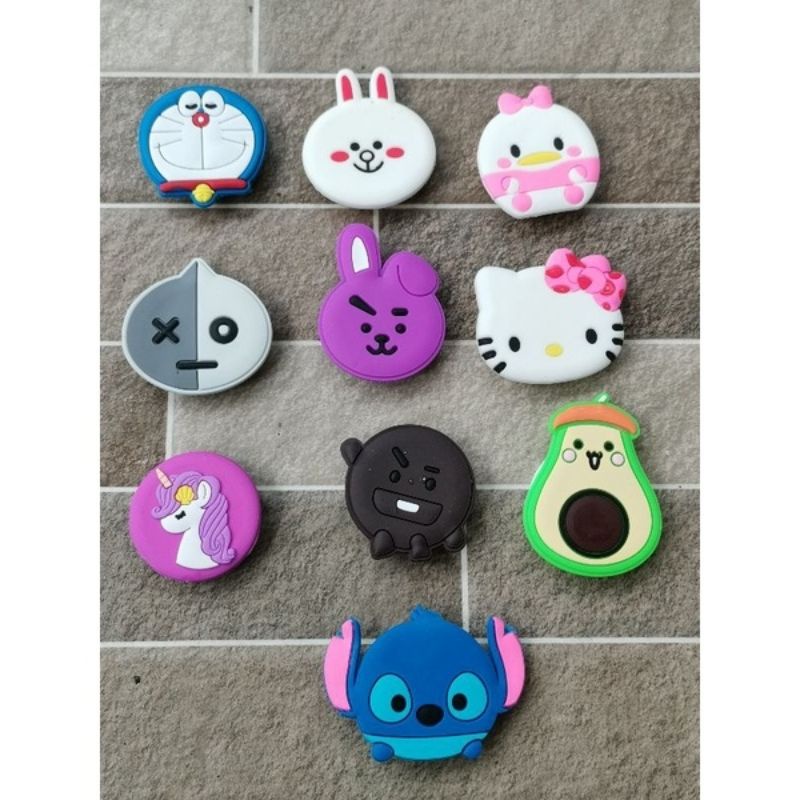 Pop Soket Socket Popsocket Holder HP 3D Karakter popsoket BTS stitch kelinci bebek hallo kitty