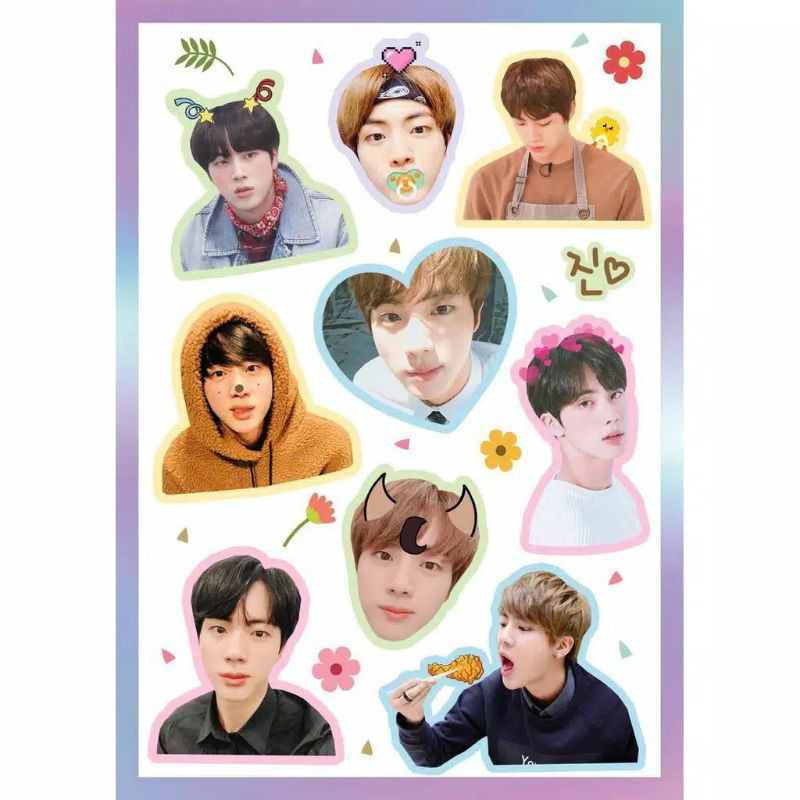 

Ready sticker sheet BTS termurah
