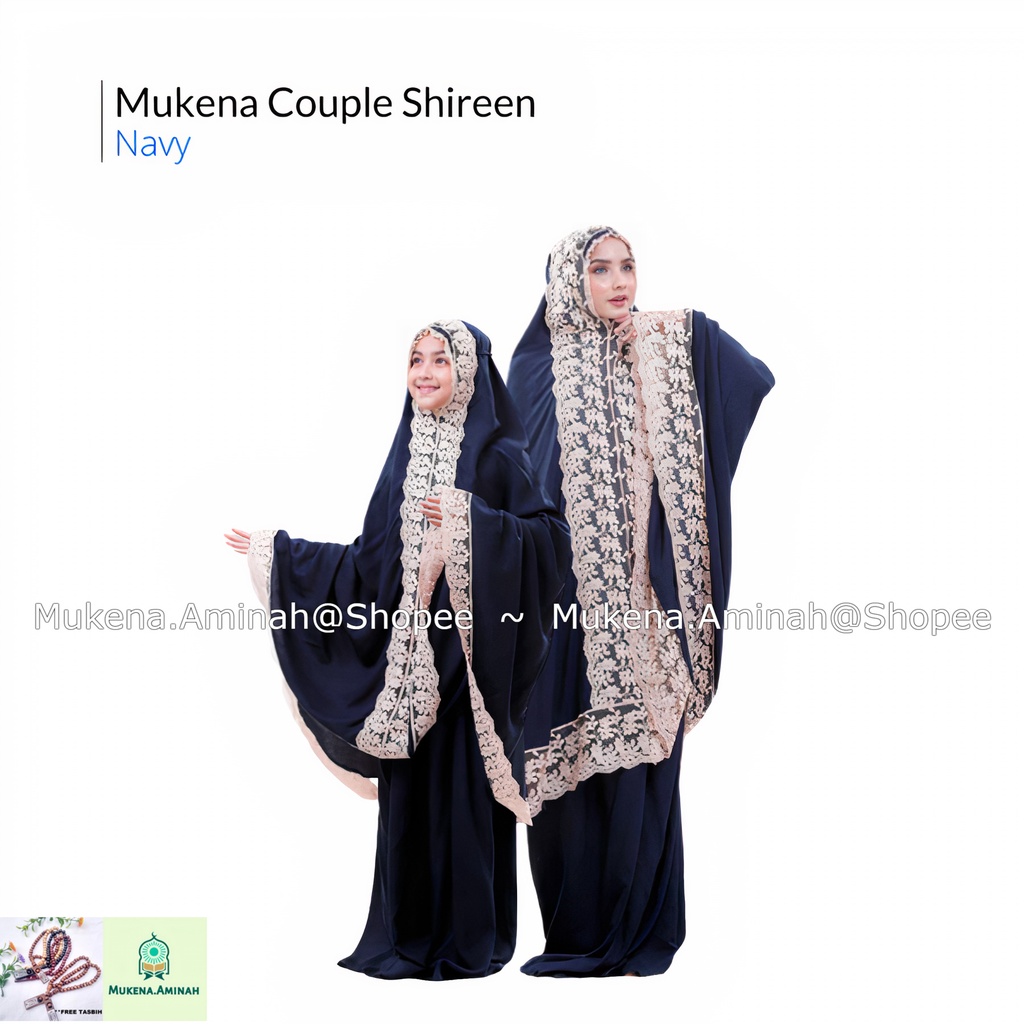 MUKENA IBU DAN ANAK SHIREEN RENDA MEWAH PREMIUM