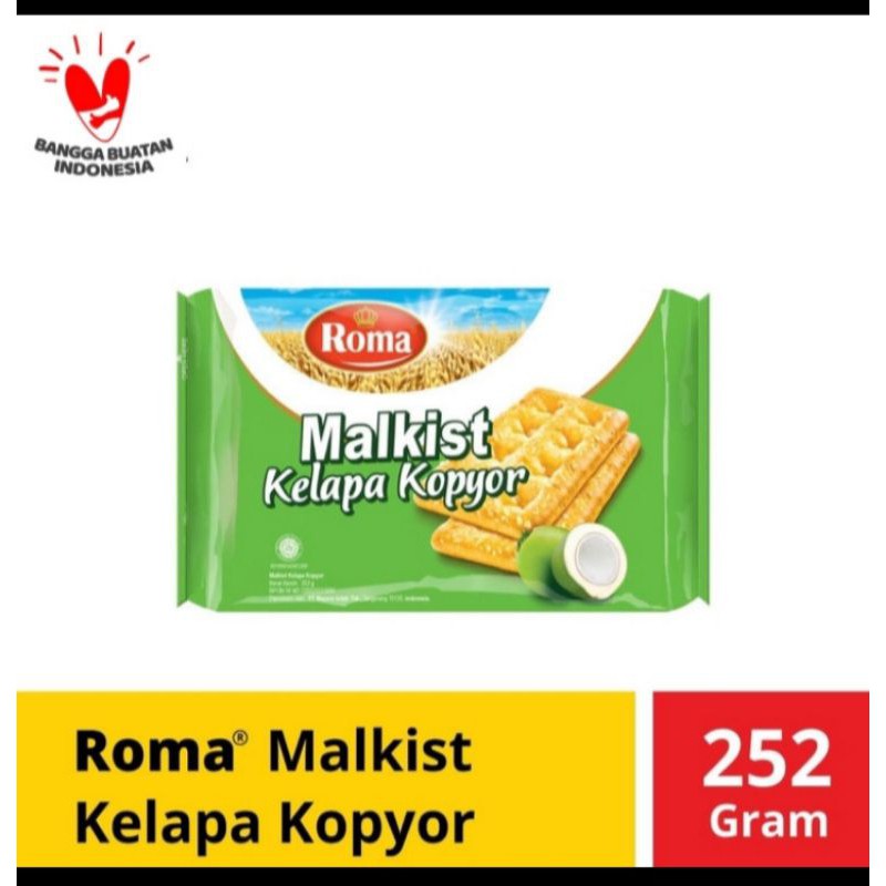 

Roma Malkist Kelapa Kopyor 252 G