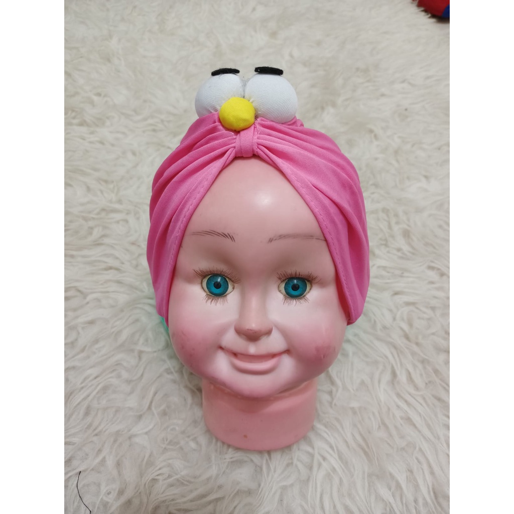 TERBARU Aksesoris Rambut Bayi Anak Bandana Karakter Elmo / Turban Bayi Elmo / Turban Bayi Perempuan / Turban Bayi 0 6 Bulan