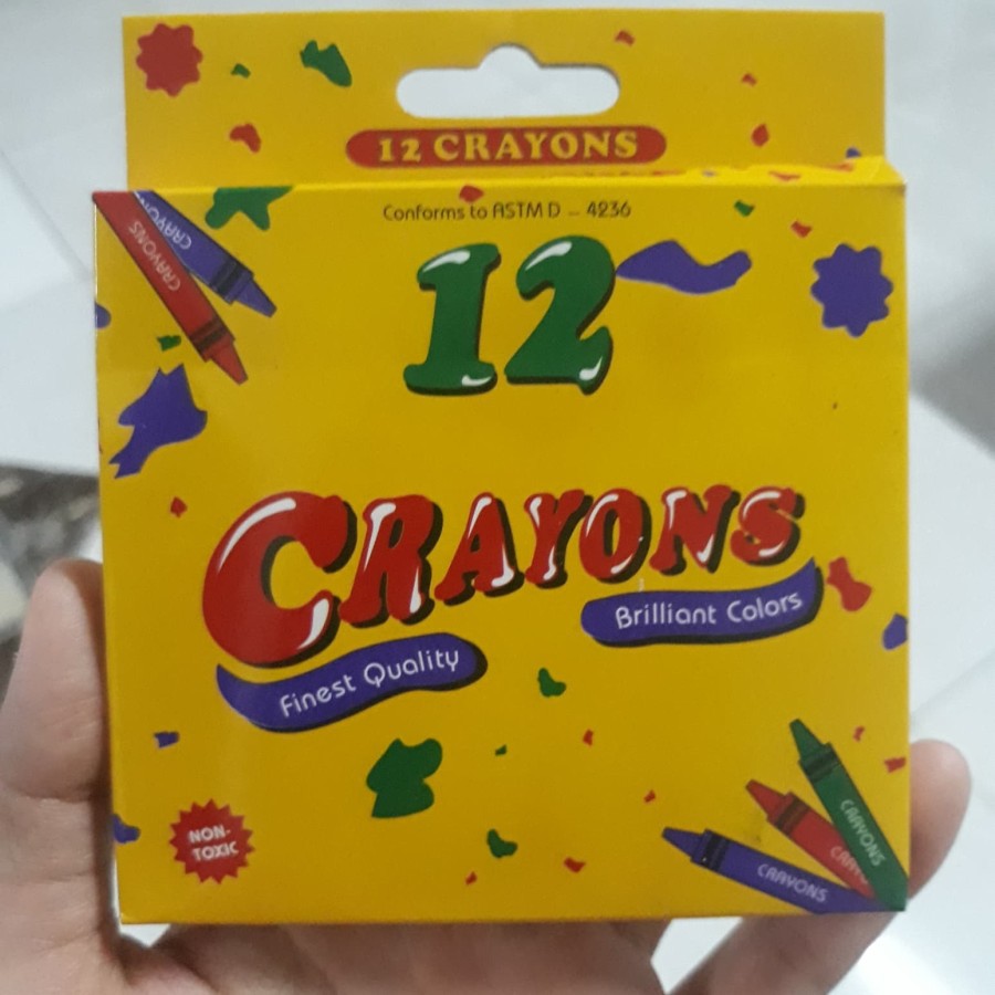 

crayon krayon crayons 12warna untuk mewarna anak
