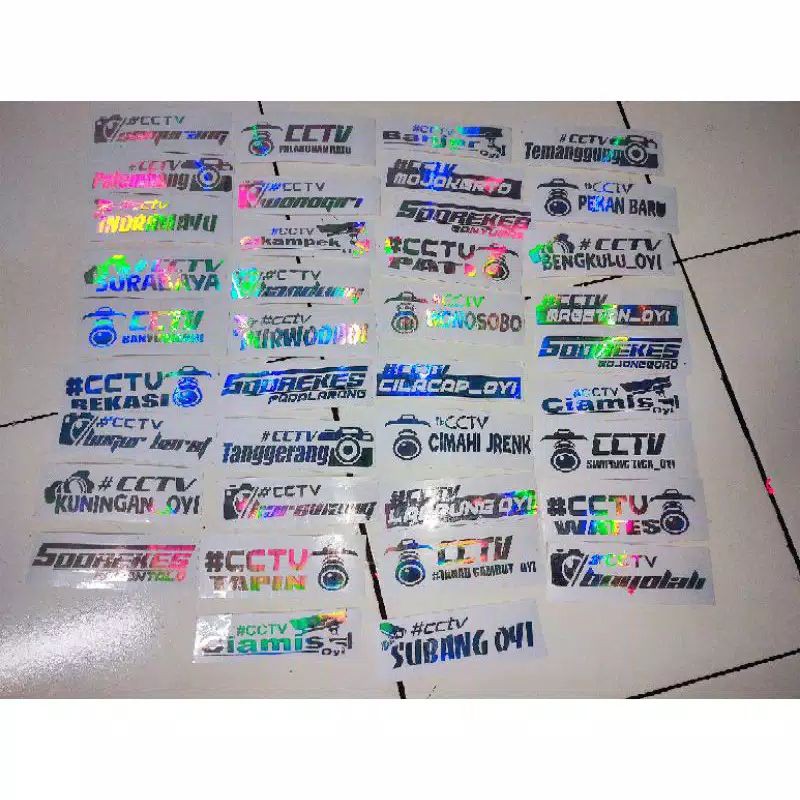 stiker cctv truck Indonesia