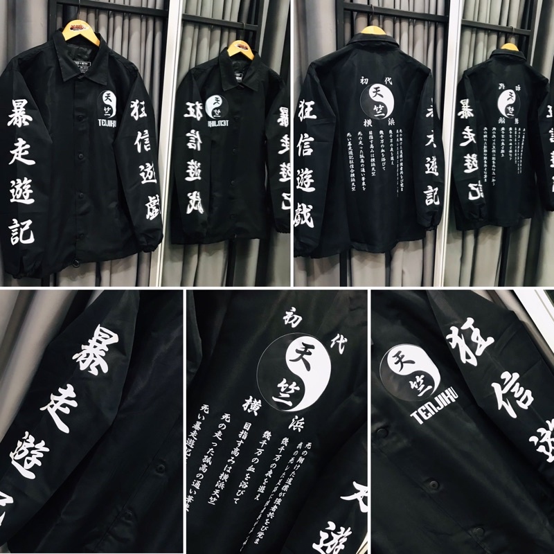 Jaket Coach Tenjiku Anime Manga Tokyo Revengers Unisex