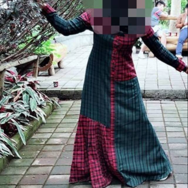 Preloved tartan gamis by LnW