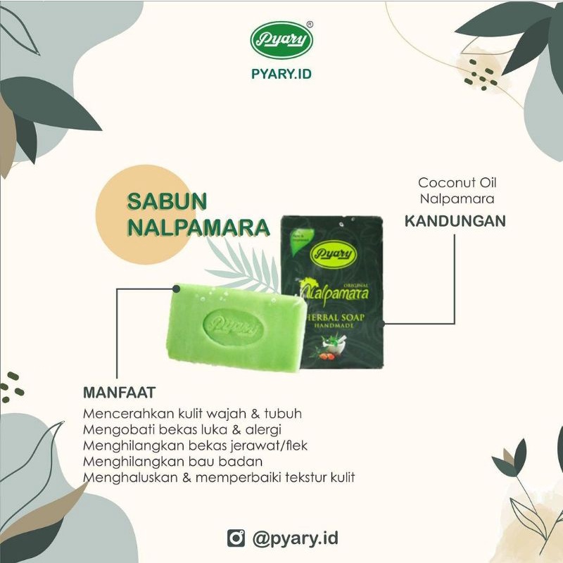 Sabun PYARY NALPAMARA HERBAL SOAP ORIGINAL Dubai | Nasamat | Sabun Kecantikan 90gram