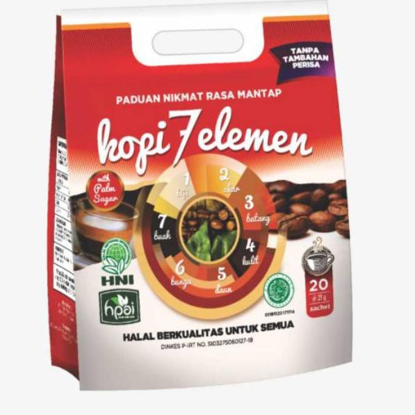 

Produk's ada (DISKON) Kopi 7 Elemen Sevel HNI HPAI Kopi isi 20 Q68A05 super