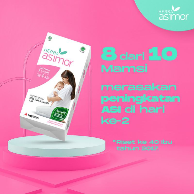 (EXP 2025) 1 Box Herba Asimor isi 60 Tablet Free Botol / Asi Booster Pelancar Asli Herbal Isi 30 Tablet / Kaplet