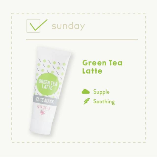 EMINA Green Tea Latte Face Mask
