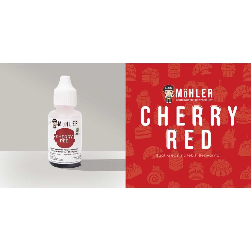 MOHLER Coloring Cherry Red (KLIK KOMBO HEMAT UNTUK BELI 1 GRATIS 1)