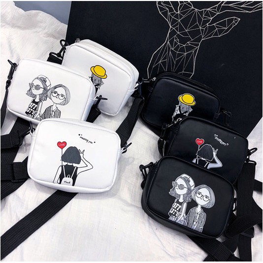 [LOKAL] Fashion Fair - MORYMONY QUINN - Tas Selempang Wanita TAS SELEMPANG MOTIF CARTOON TAS