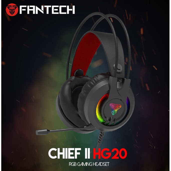 Headset Fantech HG20 HG 20 Chief II  RGB | 3.5mm Jack | Garansi Resmi Ori