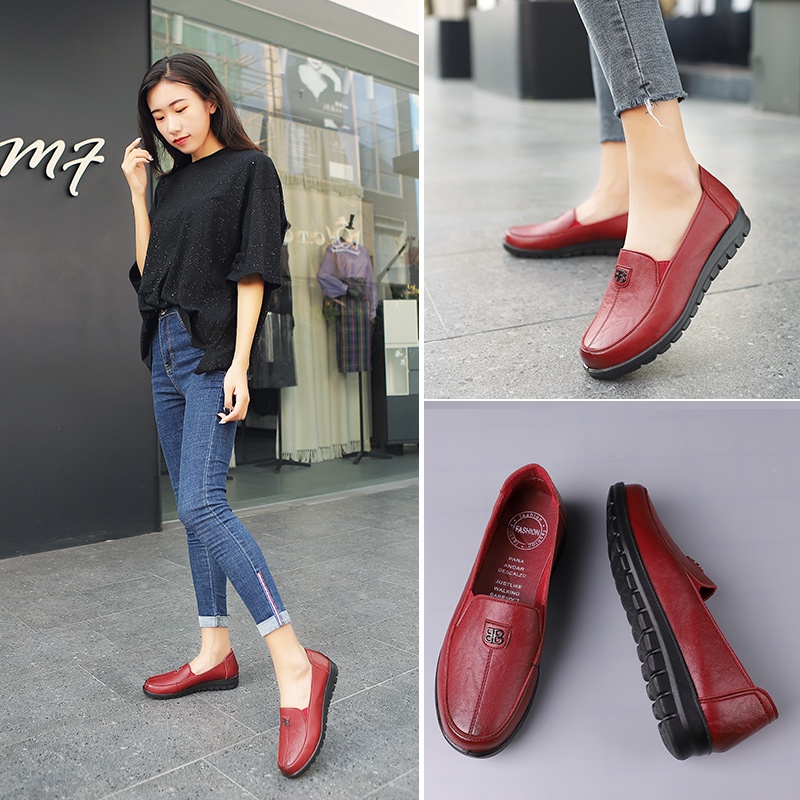 MM92 Sepatu Kerja loafers Wanita Import