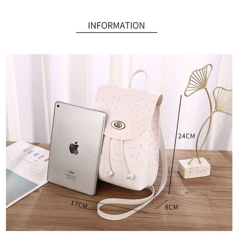 GrosirMart Tas Ransel Wanita Korea Tali Woman Bag Rancel Fashion Trend A59