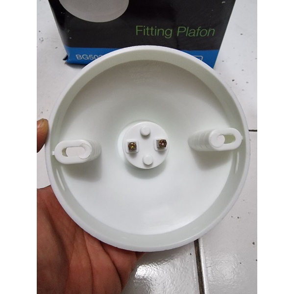 Bright-G Fiting plavon fitting lampu plafon tempel berkualitas putih SNI murah. Bright G