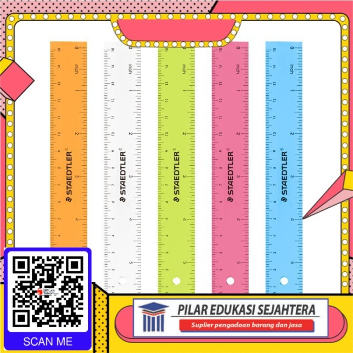 

PENGGARIS | GARISAN STAEDTLER 15CM WARNA PASTEL MURAH