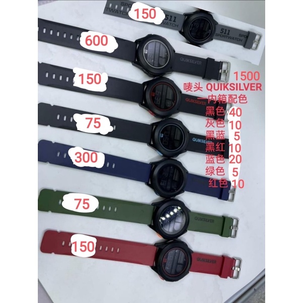 JAM TANGAN PRIA KEREN TERBARU 2021 ANTI AIR QUIKSILVER DRONE DIGITAL RUBBER QS-DRONE-T2 Tali Abu
