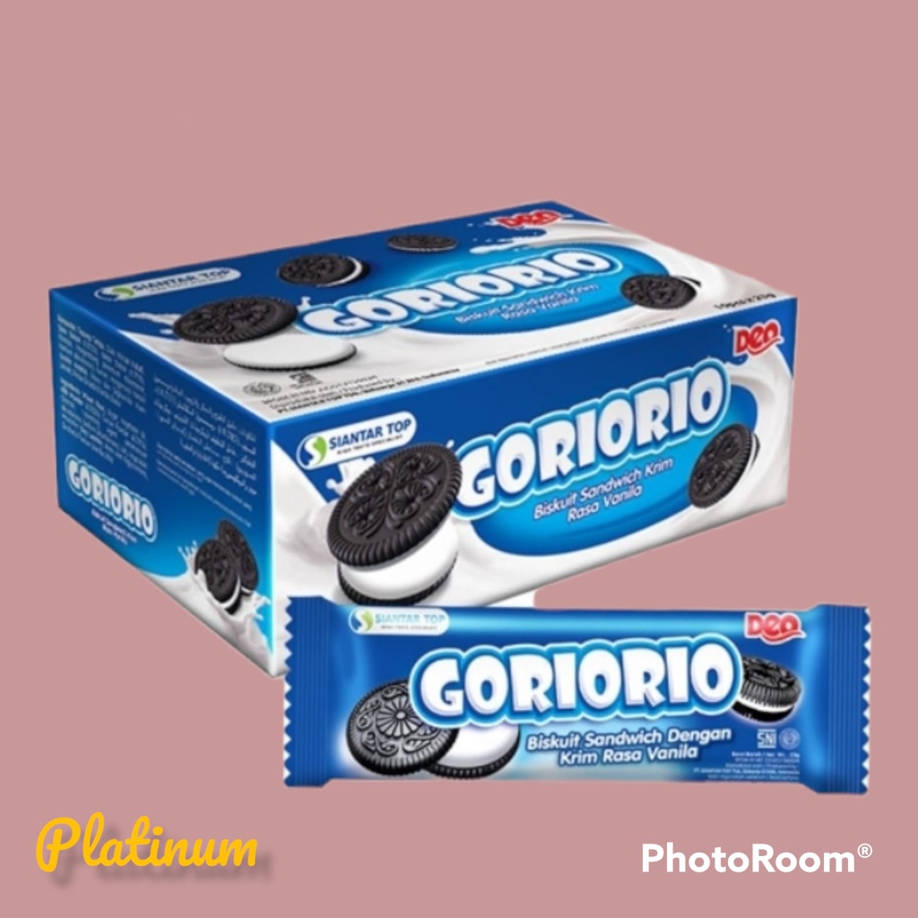 Goriorio Coklat &amp; Vanila | Isi 10 Bks @ 24 Gr | Siantar Top