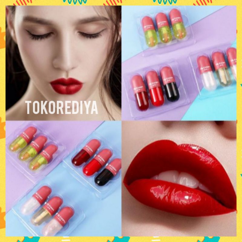 Lipgloss Moisturizing Waterproof Fit Colors Thermochromic Lipstik Lip Glossy Set 3 In 1 Long Lasting