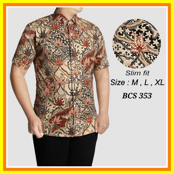 Kemeja Batik Kemeja Batik Hariraya Atasan Batik Elegan Dewasa Batik Kondangan Lengan Panjang Kemeja 
