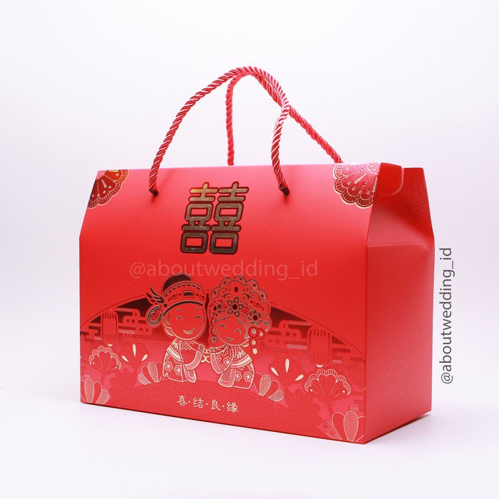 

Wedding souvenir - Paper Bag Tutup 25cm Motif Suangsi Sangjit (isi 10 pcs) - LIMITED