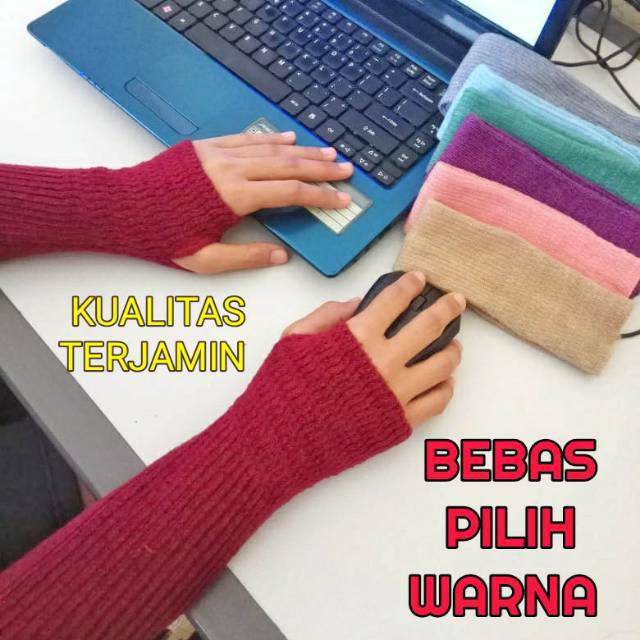 [ TEBAL ] HANDSOCK JEMPOL RAJUT PANJANG LEMBUT