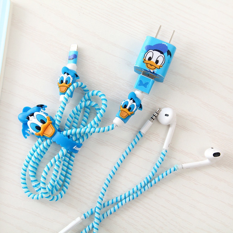 Pelindung Kabel Data / Charger / Earphone Bentuk Spiral Panjang 1.2m