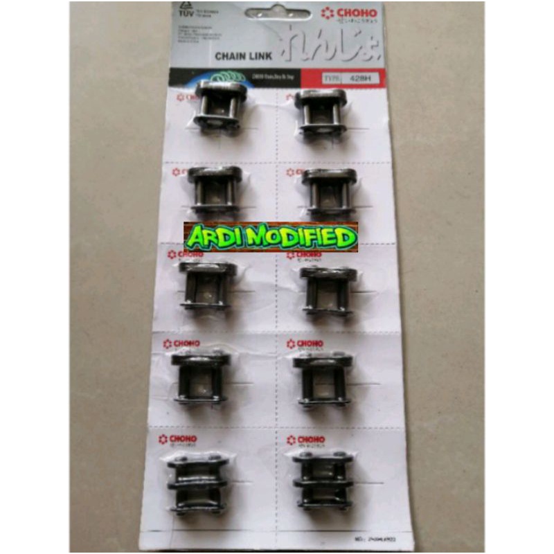 sambungan rantai 428H hitam