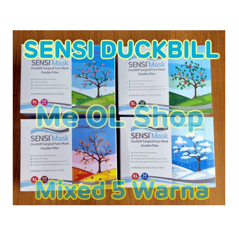 MASKER SENSI DUCKBILL XL ISI 50 EXTRA LARGE ORIGINAL EMBOSS