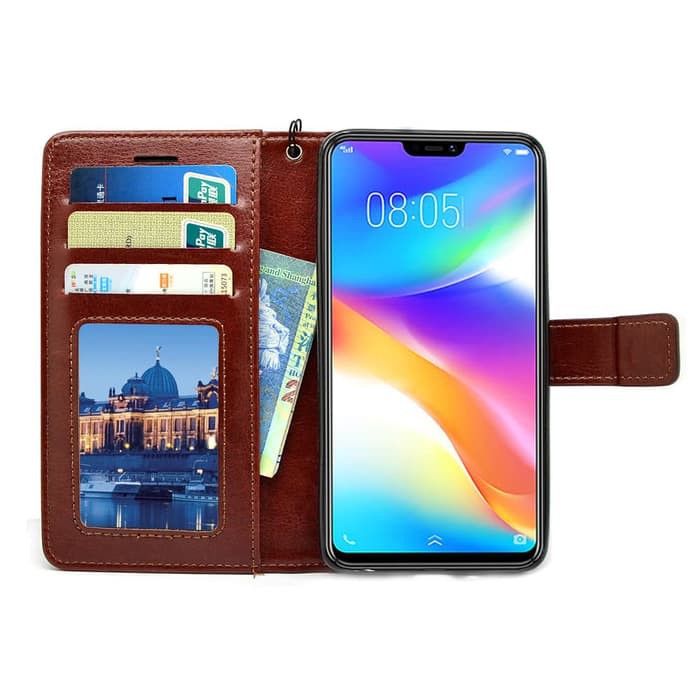 Wallet Case Vivo V9 Flip Case Premium Leather