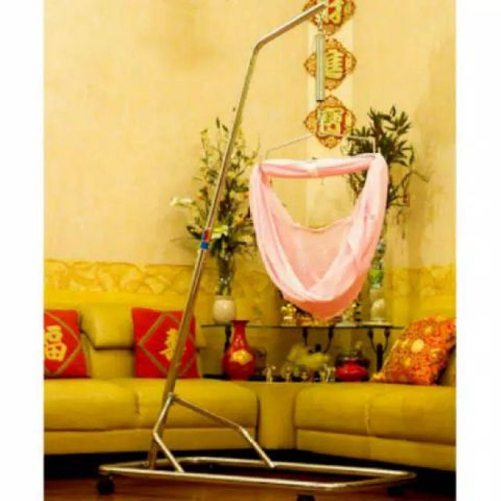 Orient Rangka tiang ayunan bayi model Pancing stainless