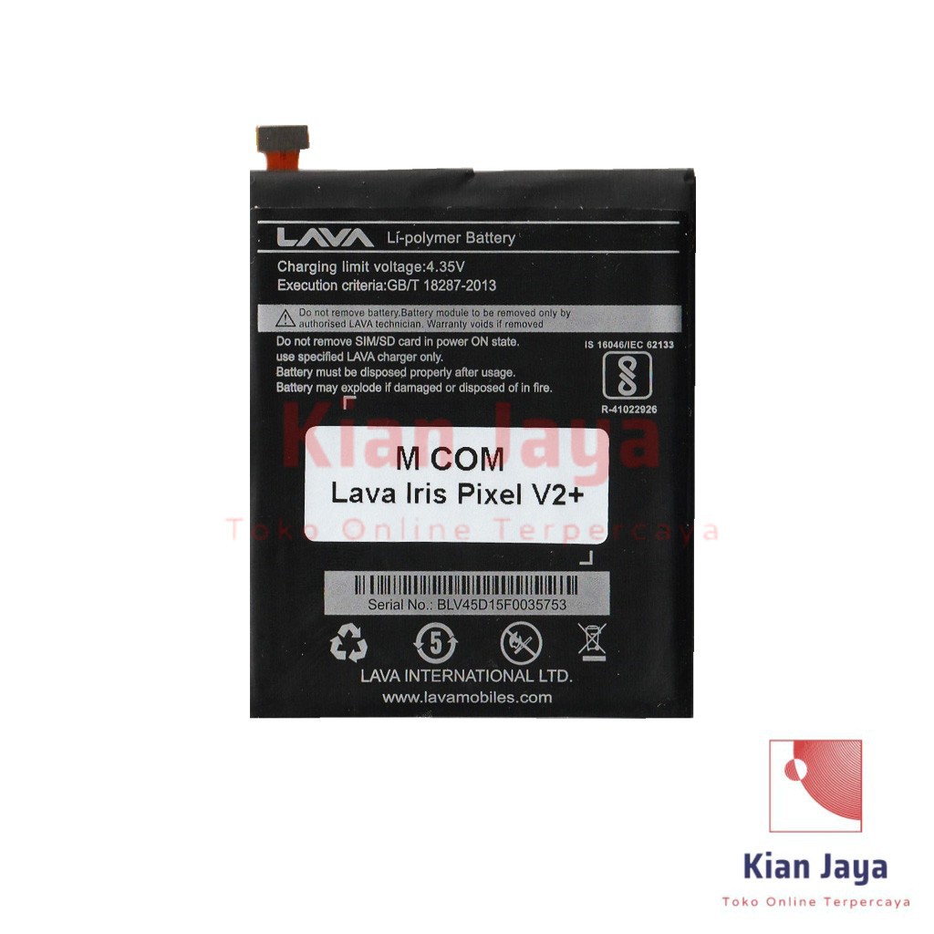 MCOM Baterai Hp LAVA Iris Pixel V2+ Plus Original Double Power Batre Batrai Battery Ori