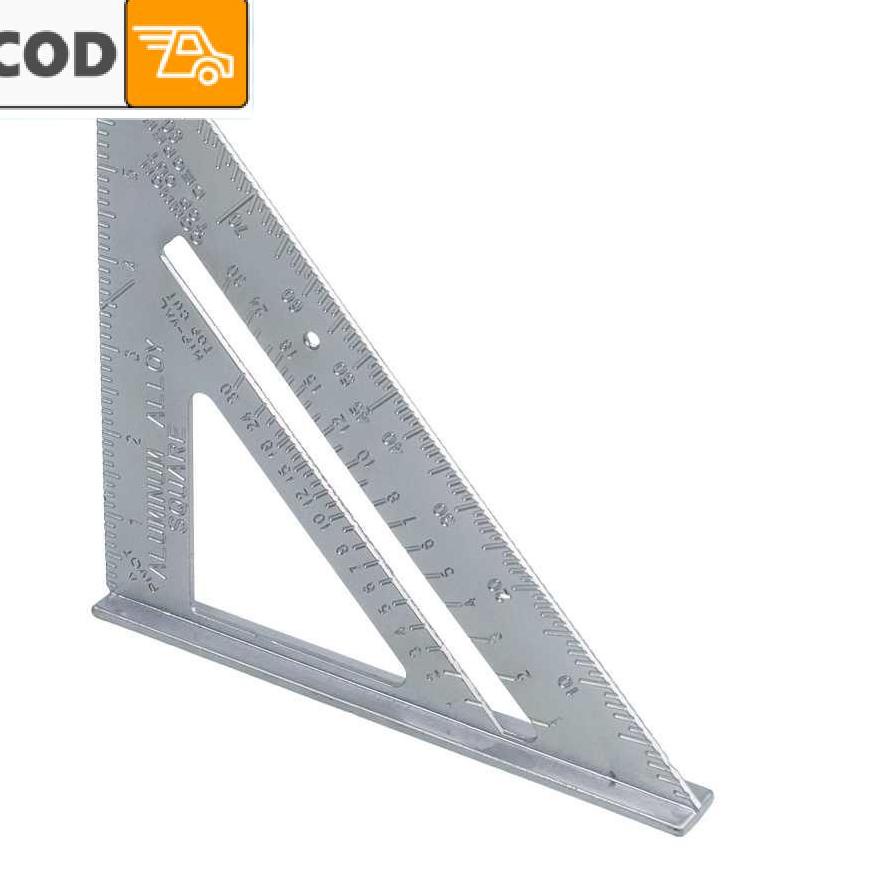 

Promo - Penggaris Siku Segitiga Sudut 90 Derajat Bahan Aluminium Kuat Tidak Mudah Rusak Patah Pengerjaan Tukang Kayu Bangunan Mistar Multifungsi Triangle Ruler