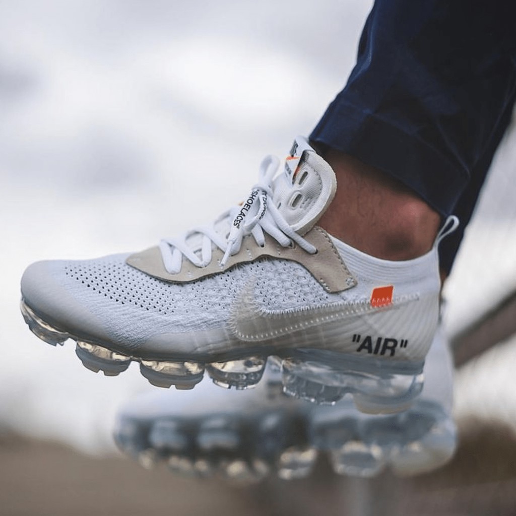 Sepatu 1:1 / Unauthorized Authentic (UA) Off-White x Nike Air VaporMax Men  – White/Total Crimson