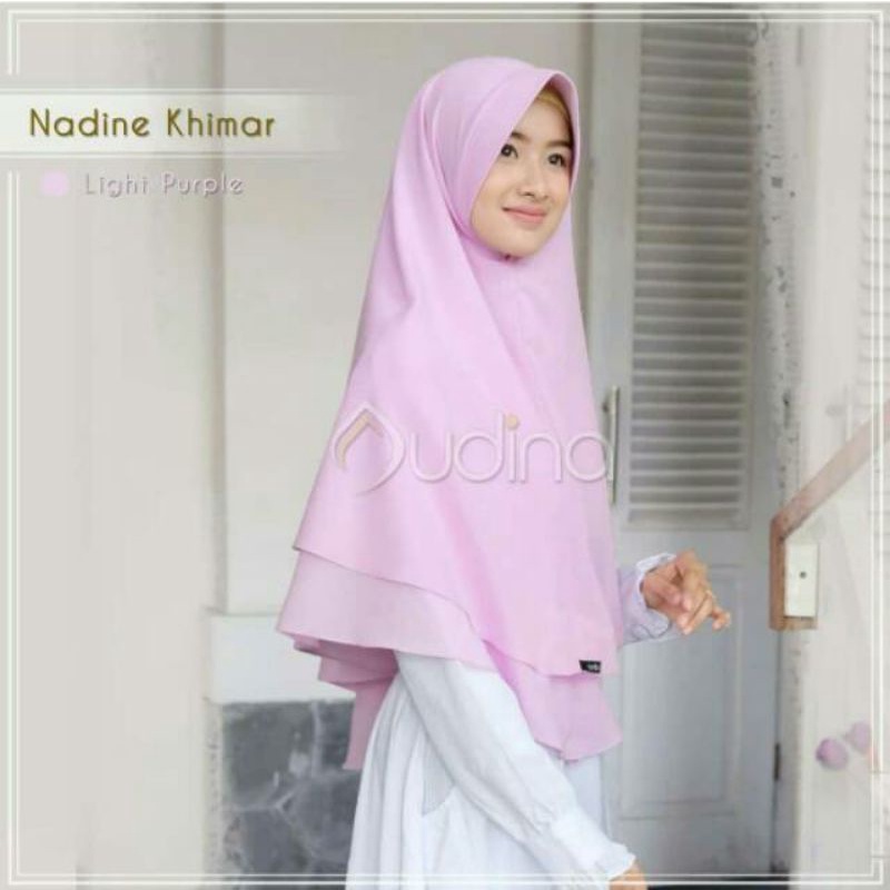 Khimar Audina/Nadine Khimar By Ori Audina/Khimar Audina(Jilbab.Audina)Bahan Valencia Crepe/Khimar Au