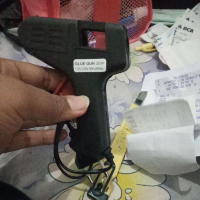 Lem Tembak Bakar Hot Melt Glue Gun Kecil 20 W Watt 20w 20watt Panas