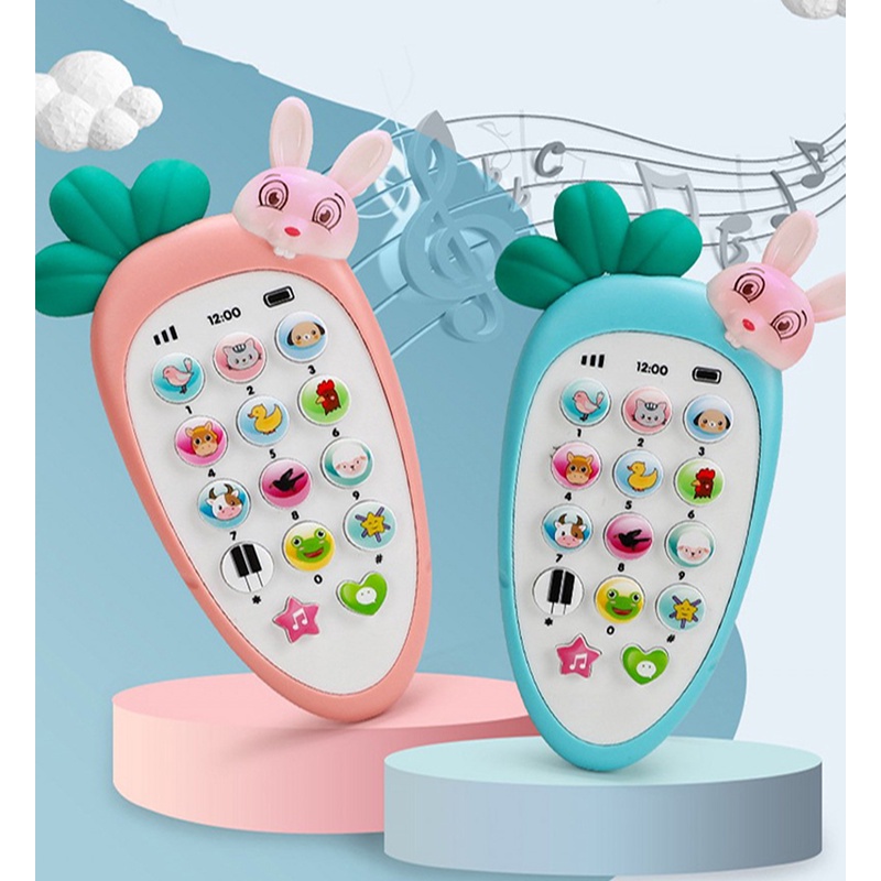 (Baby Toy) (Bilingual Phone Simulasi Dengan Musik Untuk Mainan Edukasi Anak