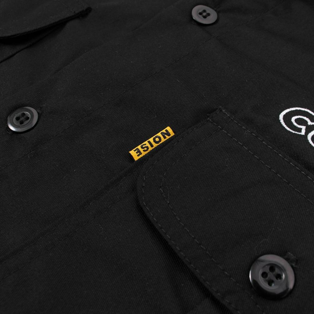 Workshirt - Noise project workshirt America drill canvas w/ direct embrodery detail original by wolv