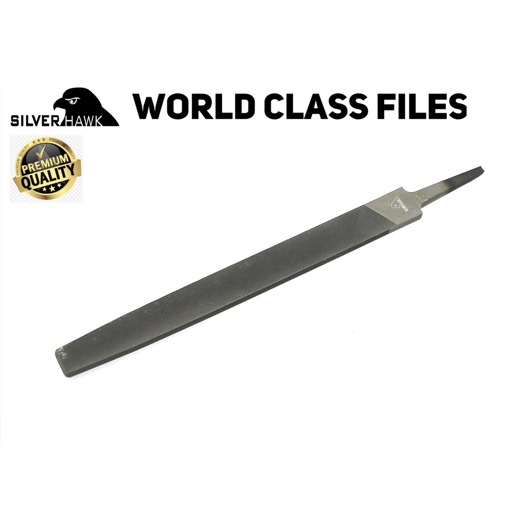 Silver Hawk Kikir Flat 10&quot; Halus Kikir Plat 10 inchi Flat Smooth Files