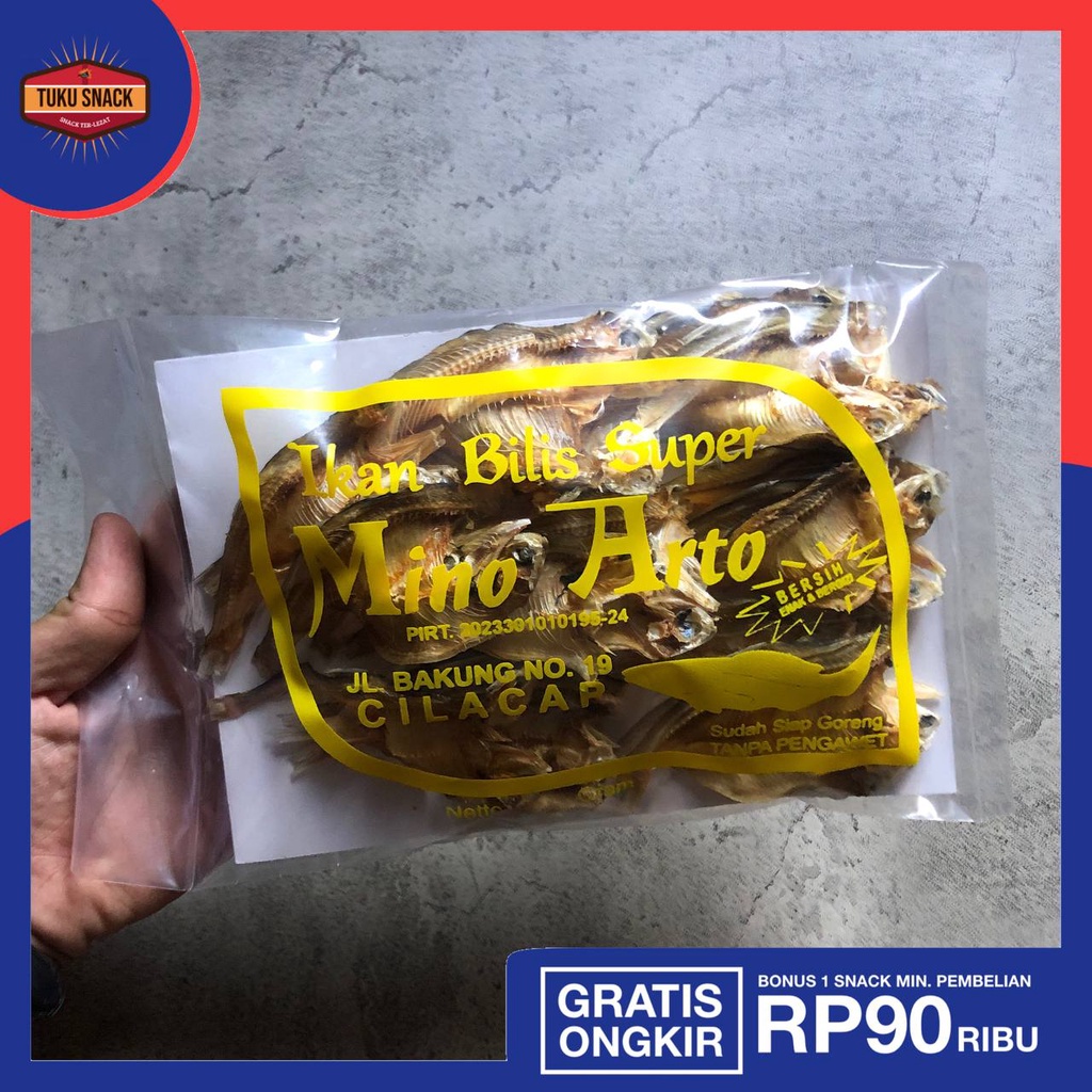 

Ikan Asin Bilis Super Mino Arto Makanan Khas Cilacap 80gr