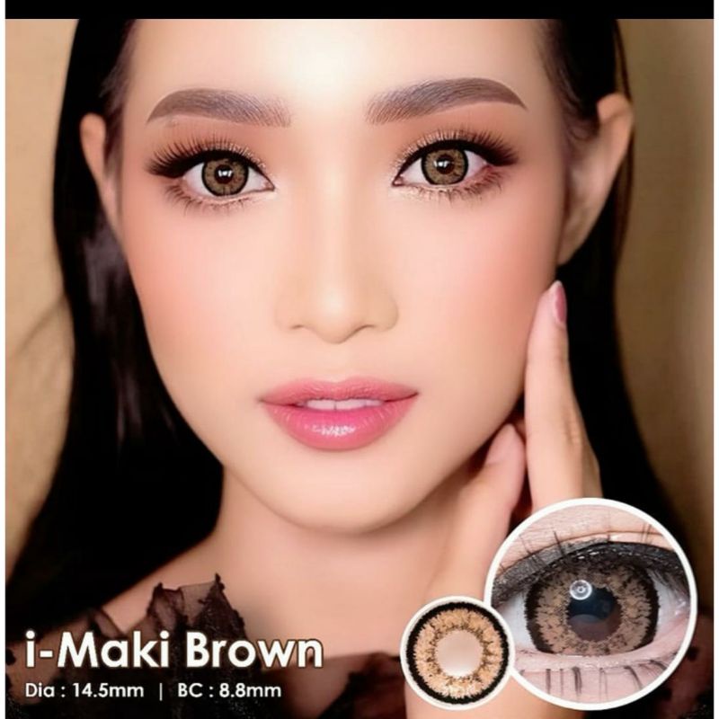 softlens MAKI by Urban Gray brown (NORMAL S/D 0.50 sampai -10.00)