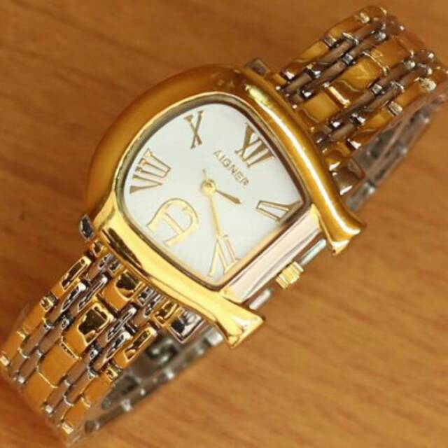 JAM TANGAN AIGNER SILVER GOLD