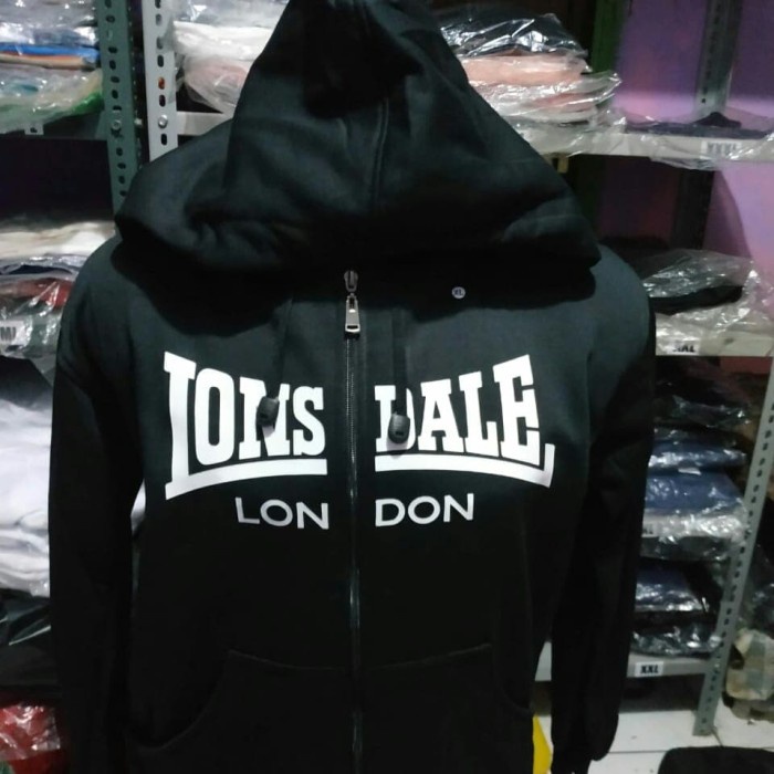 Hoodie Jaket Sweater Jumper Lonsdale London Casual Jaket Pria